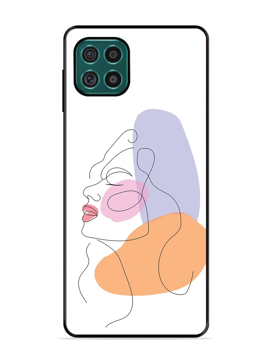 Samsung Galaxy F62 Line Art Girl Face
