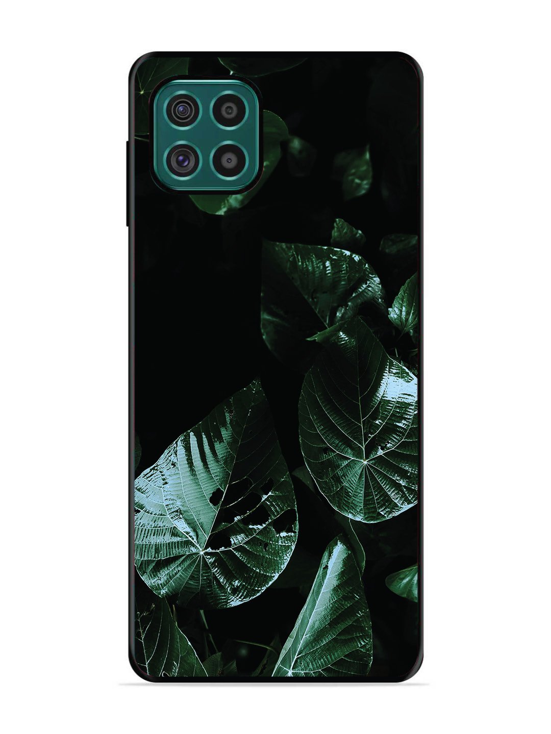Samsung Galaxy F62 Leafs at night