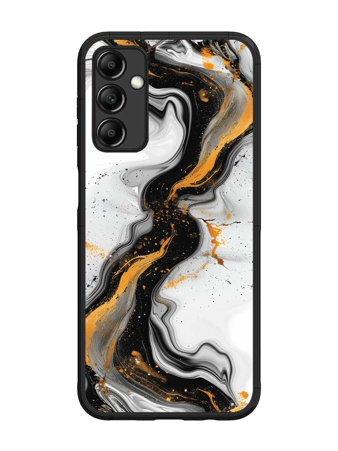 Samsung Galaxy M14 5G Black And Golden Marble Essence