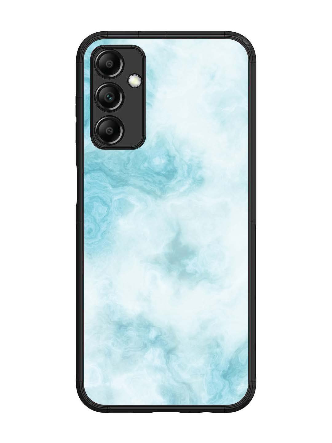Samsung Galaxy M14 5G Light Blue with White Ocean Marble