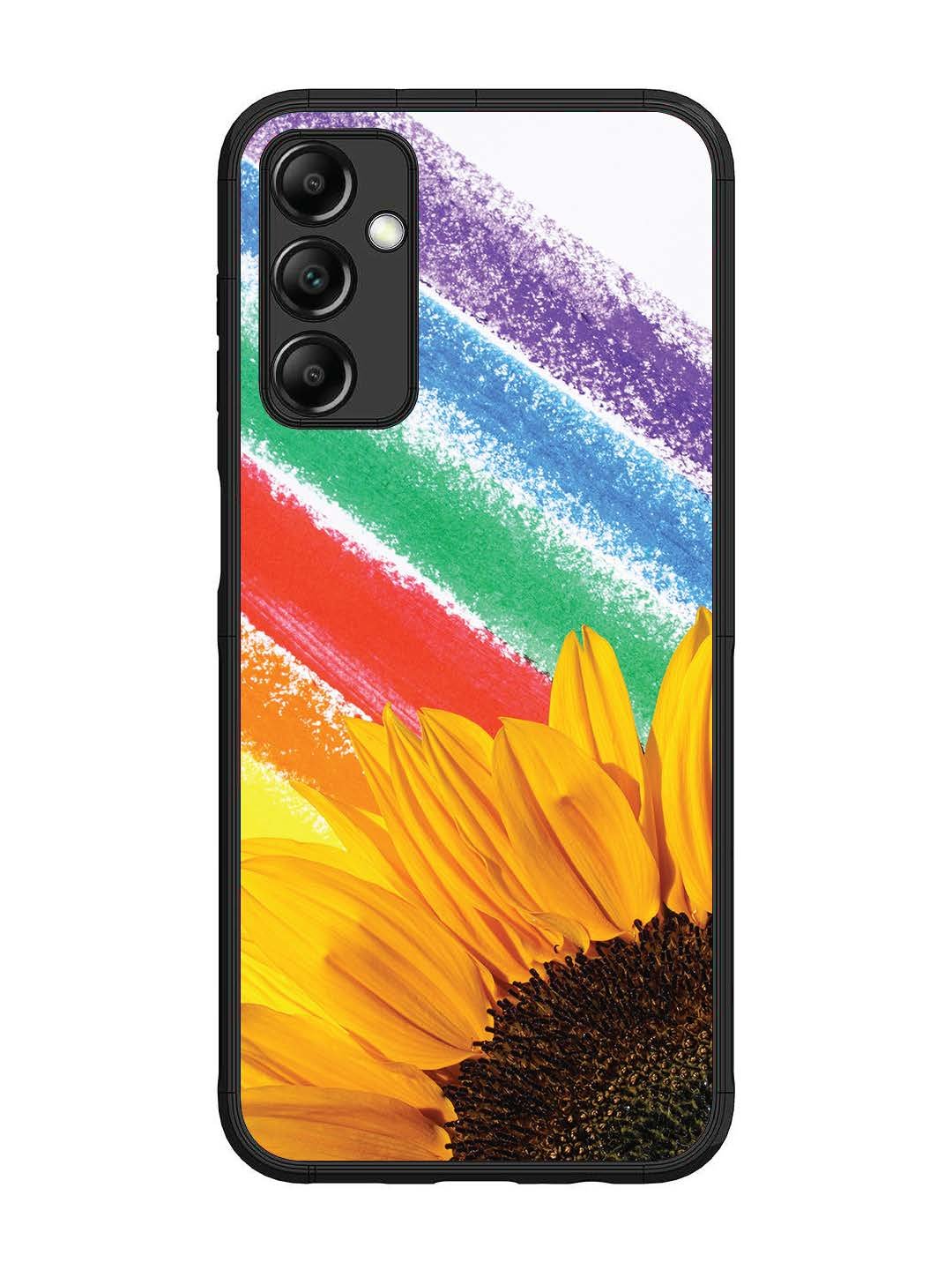 Samsung Galaxy M14 5G Sunflower on Colourful Lines