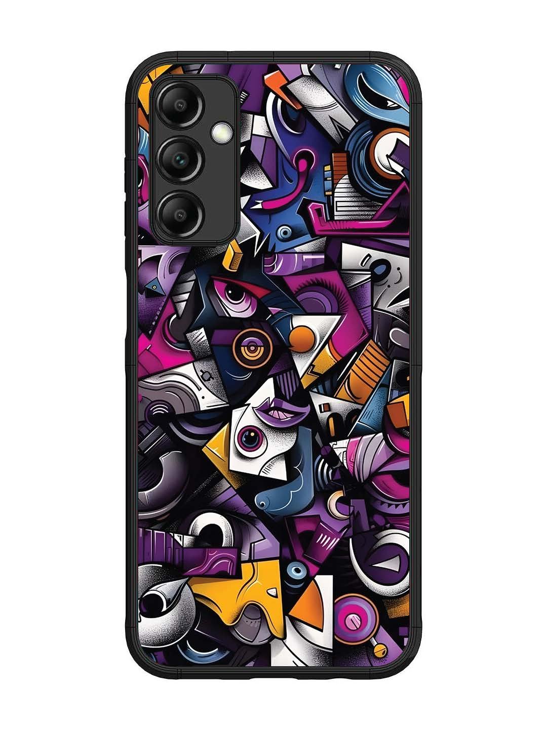 Samsung Galaxy M14 5G Abstract Geometric Graffiti Chaos