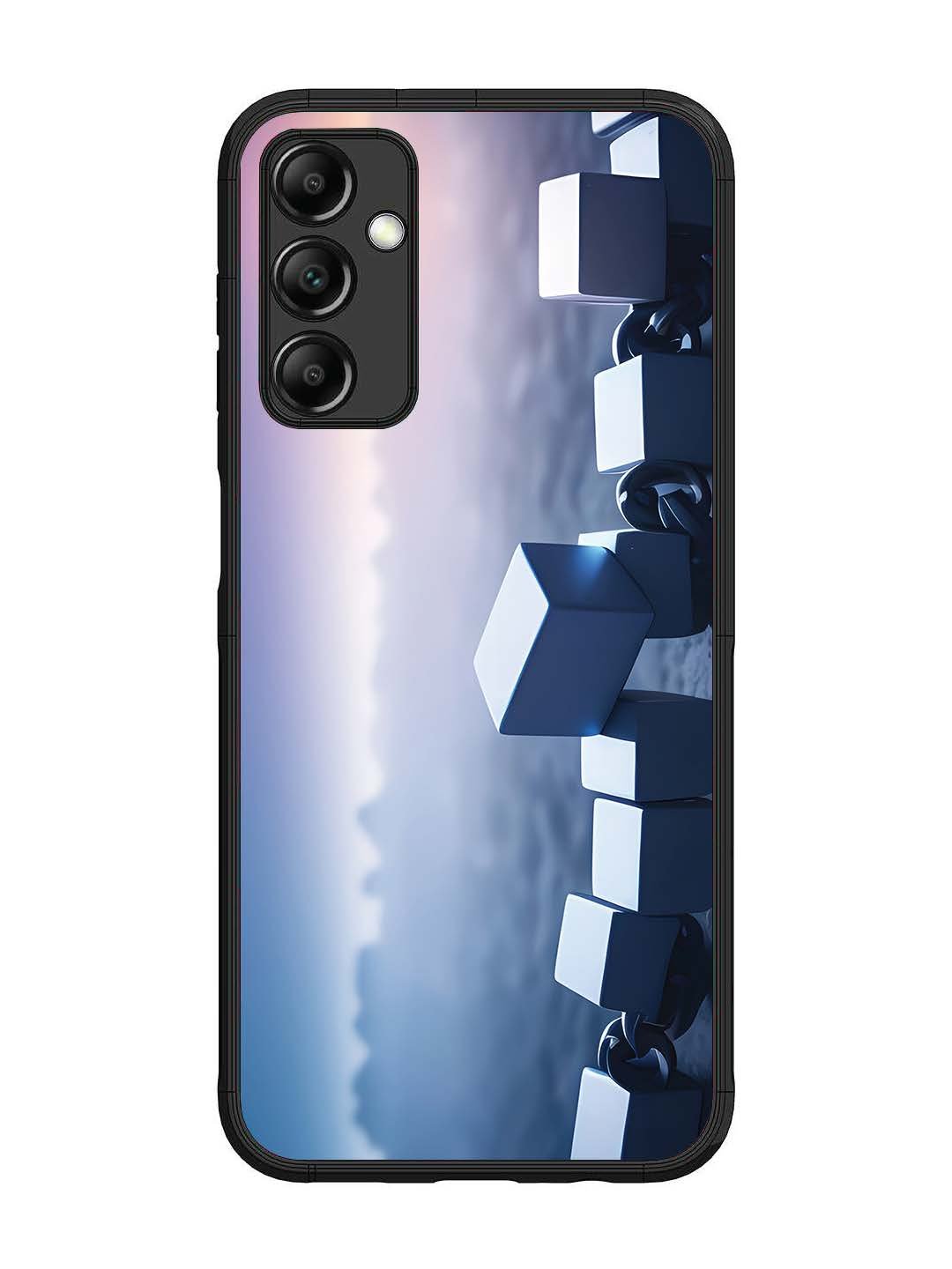 Samsung Galaxy M14 5G Minimalist Blockchain Cube Chain