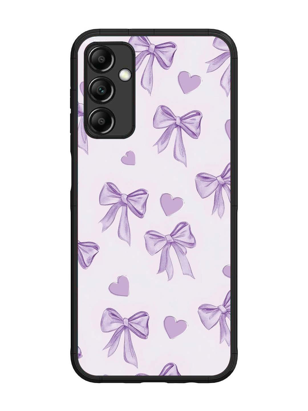 Samsung Galaxy M14 5G Bow Tie, Purple Hair Band