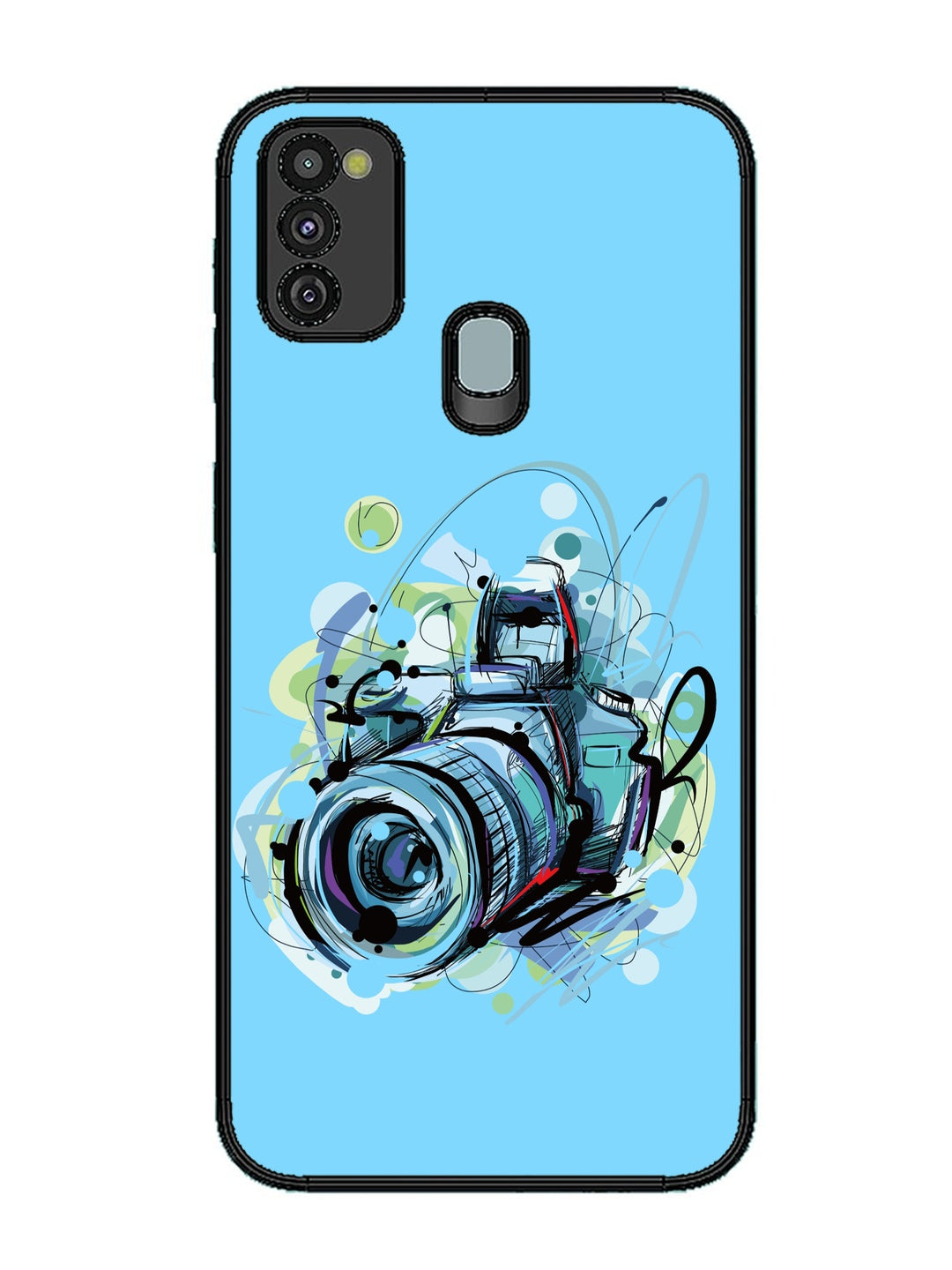 Samsung Galaxy M30s Camera Blue Background