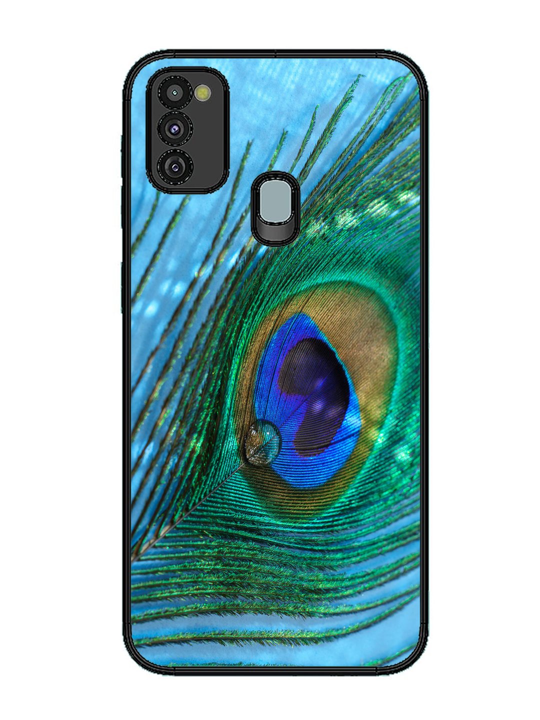 Samsung Galaxy M30s A drop on Peacock Feather