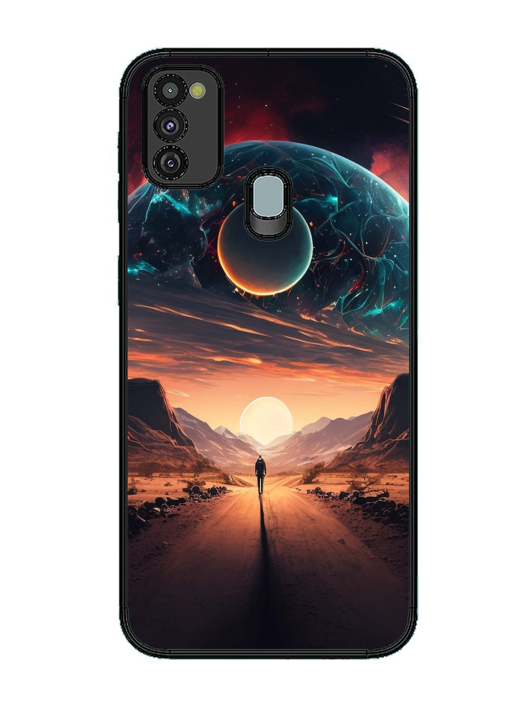 Samsung Galaxy M30s Sunset with space scene