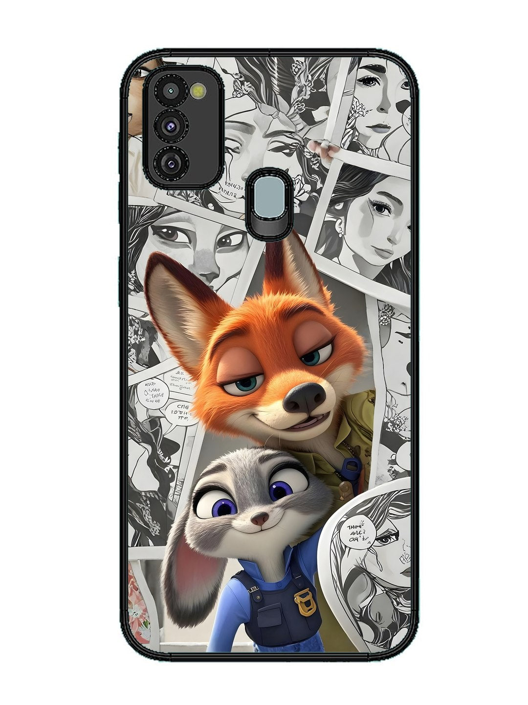 Samsung Galaxy M30s Cute Nick wilde and judy hopps
