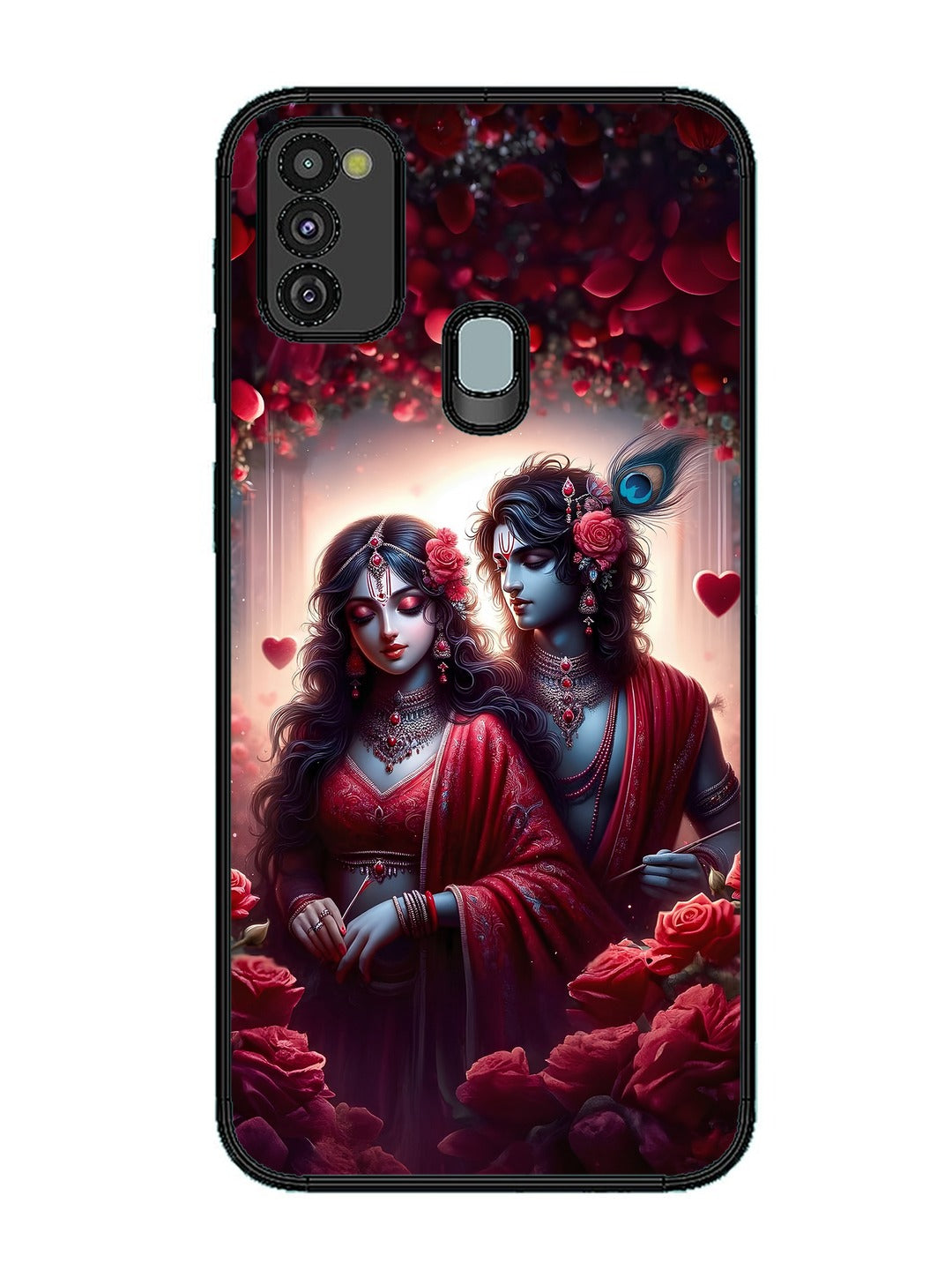 Samsung Galaxy M30s Couples in Red theme like Radha Krishna