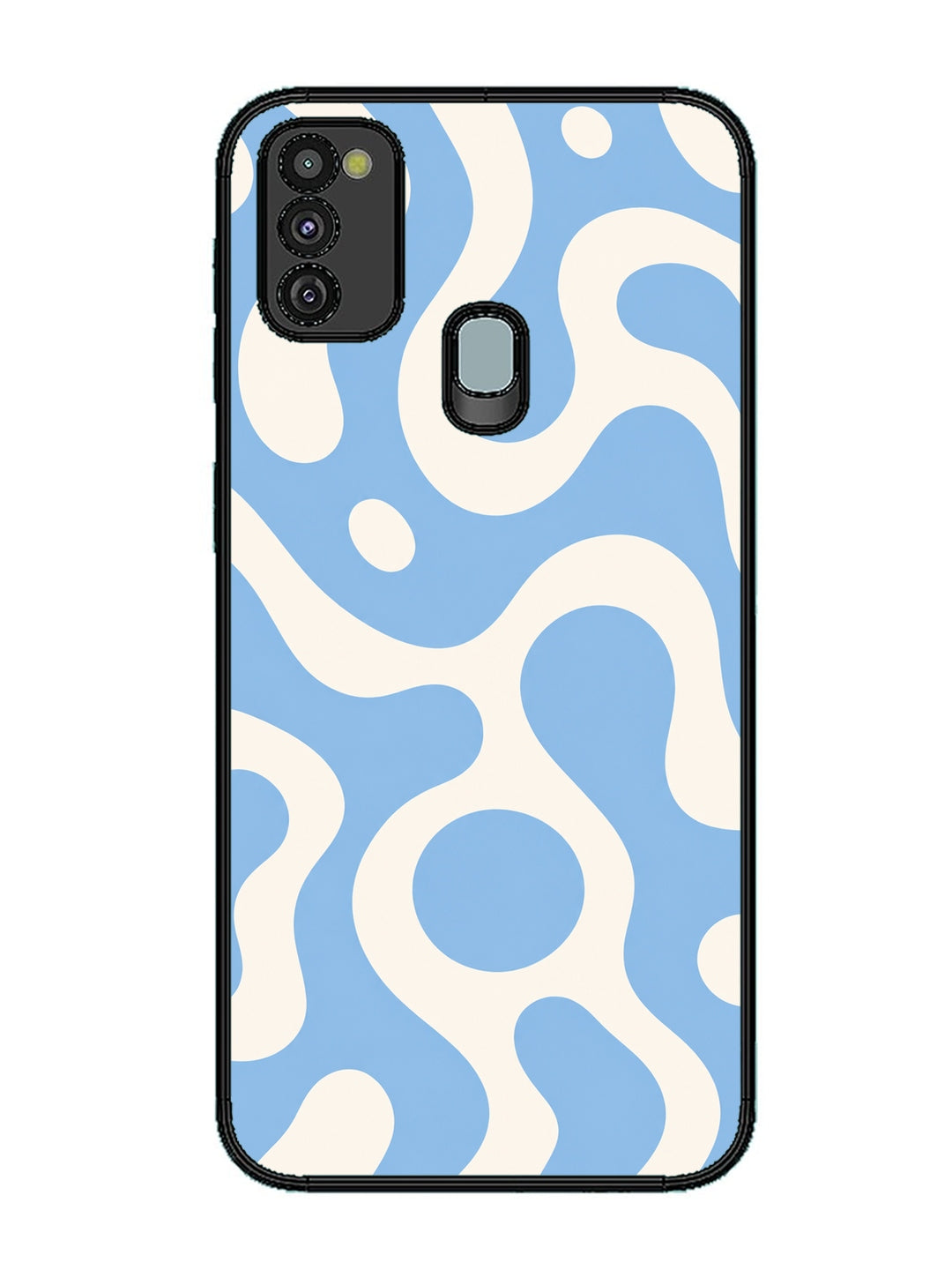 Samsung Galaxy M30s Fluid wave pattern Sky Blue