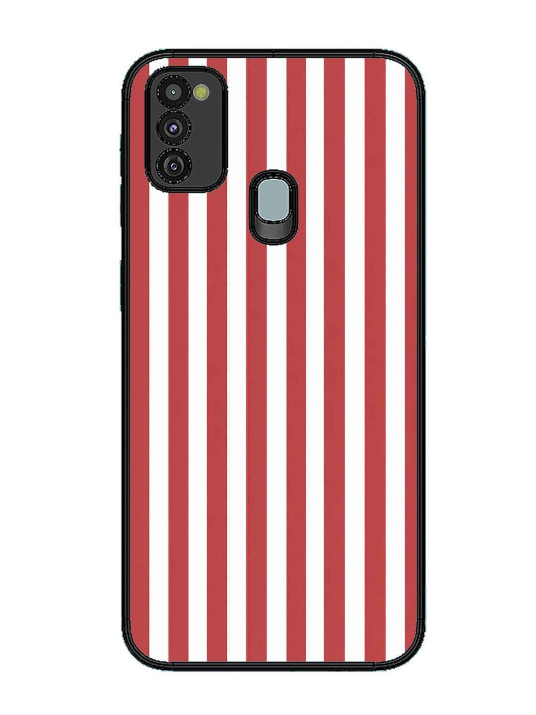 Samsung Galaxy M30s Vertical Stripes Coral Red