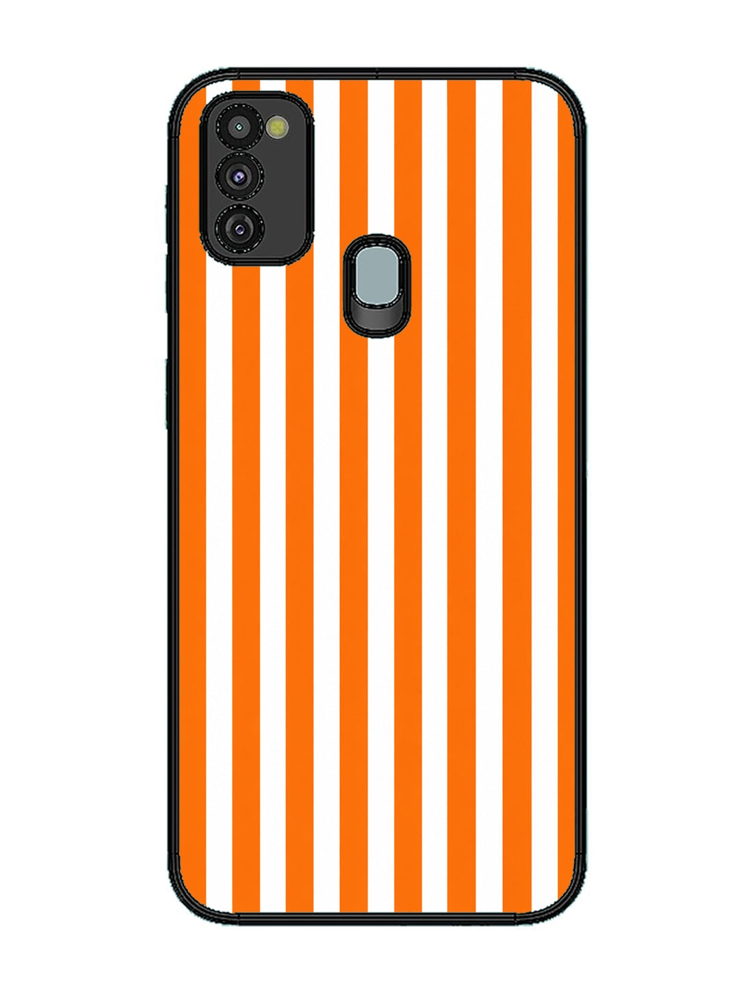 Samsung Galaxy M30s Vertical Stripes Vivid Orange