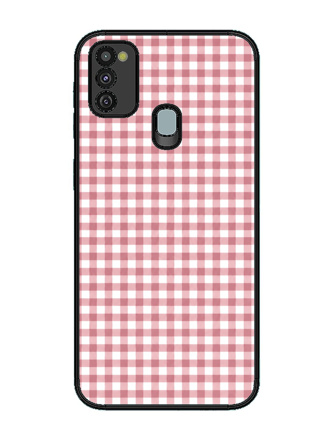 Samsung Galaxy M30s Gingham Checks busty rose