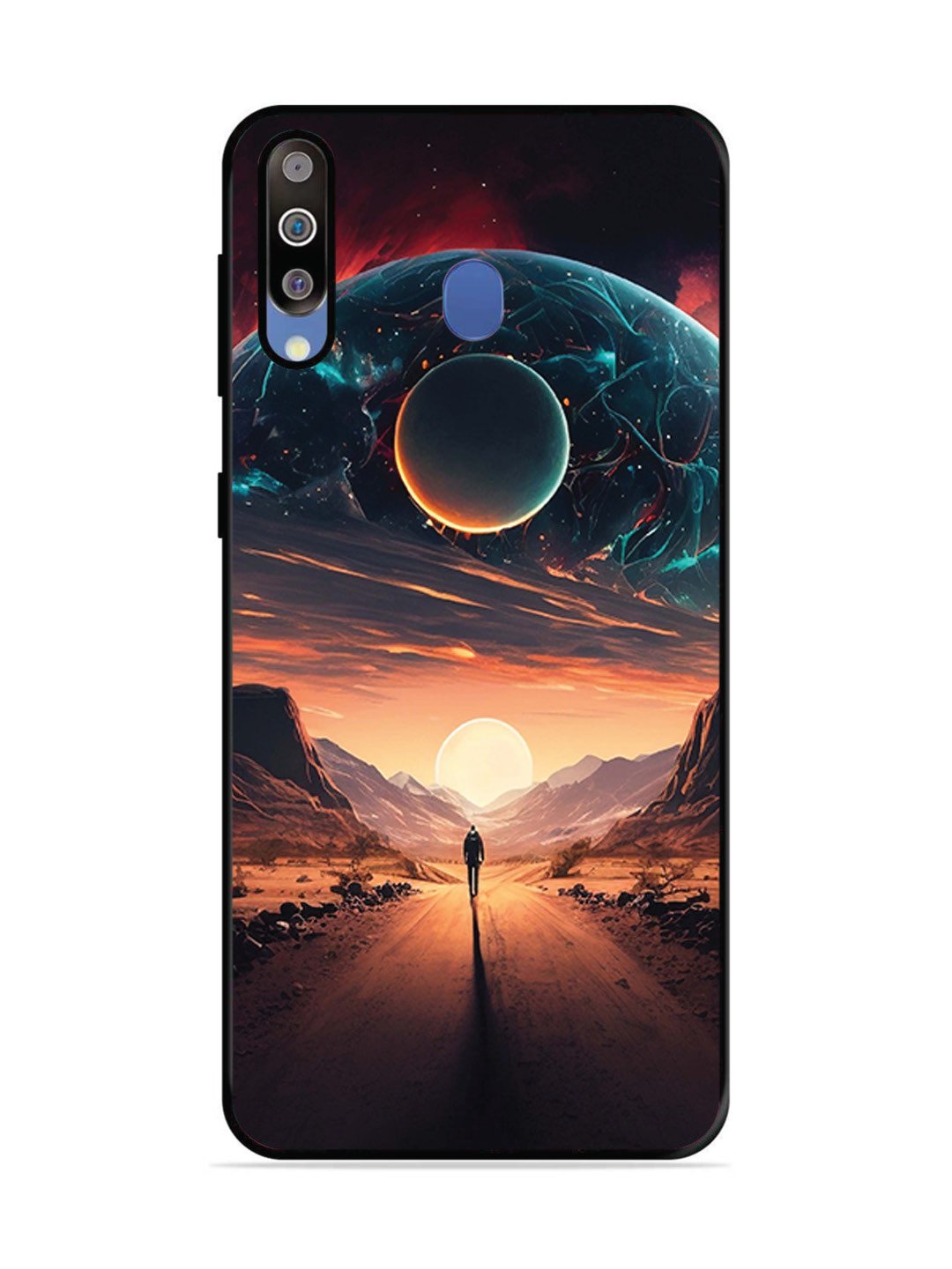 Samsung Galaxy M30 Sunset with space scene