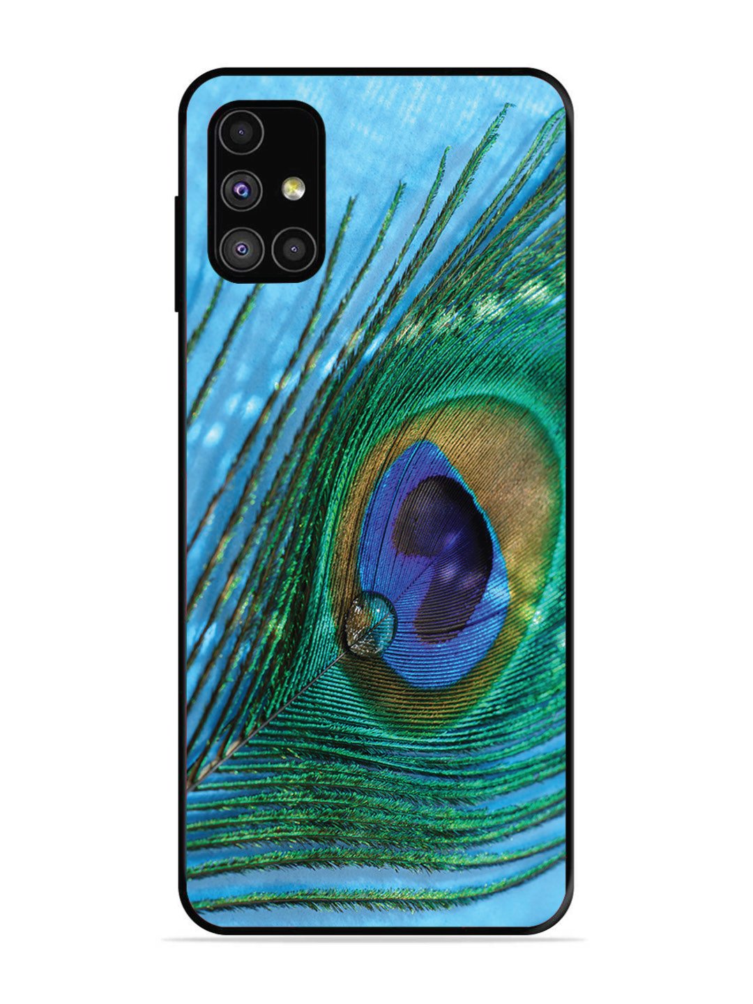 SAMSUNG GALAXY M31S A drop on Peacock Feather