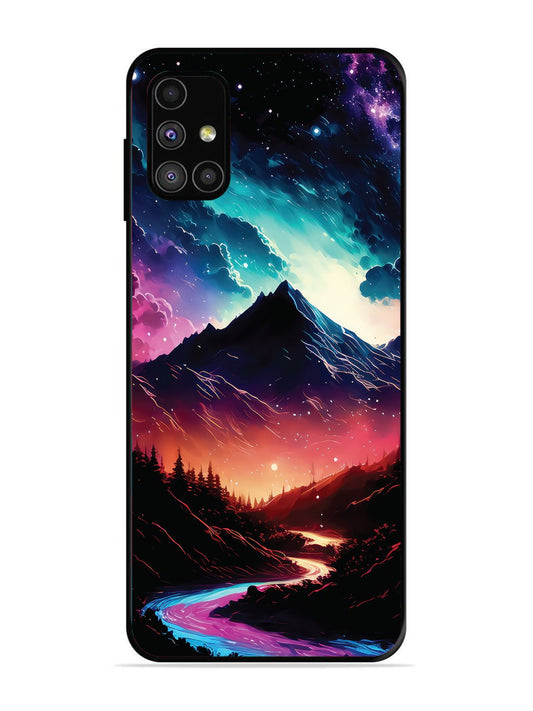 SAMSUNG GALAXY M31S mountain-valley-Colorful-cloud-at-night