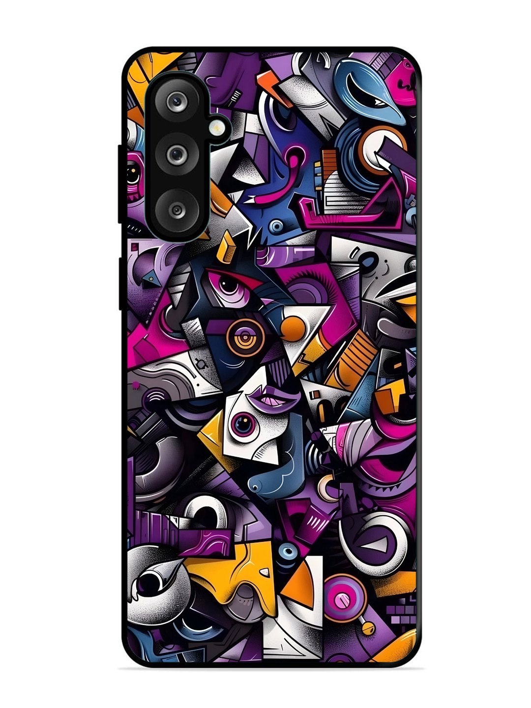 Samsung Galaxy M36 5G Abstract Geometric Graffiti Chaos