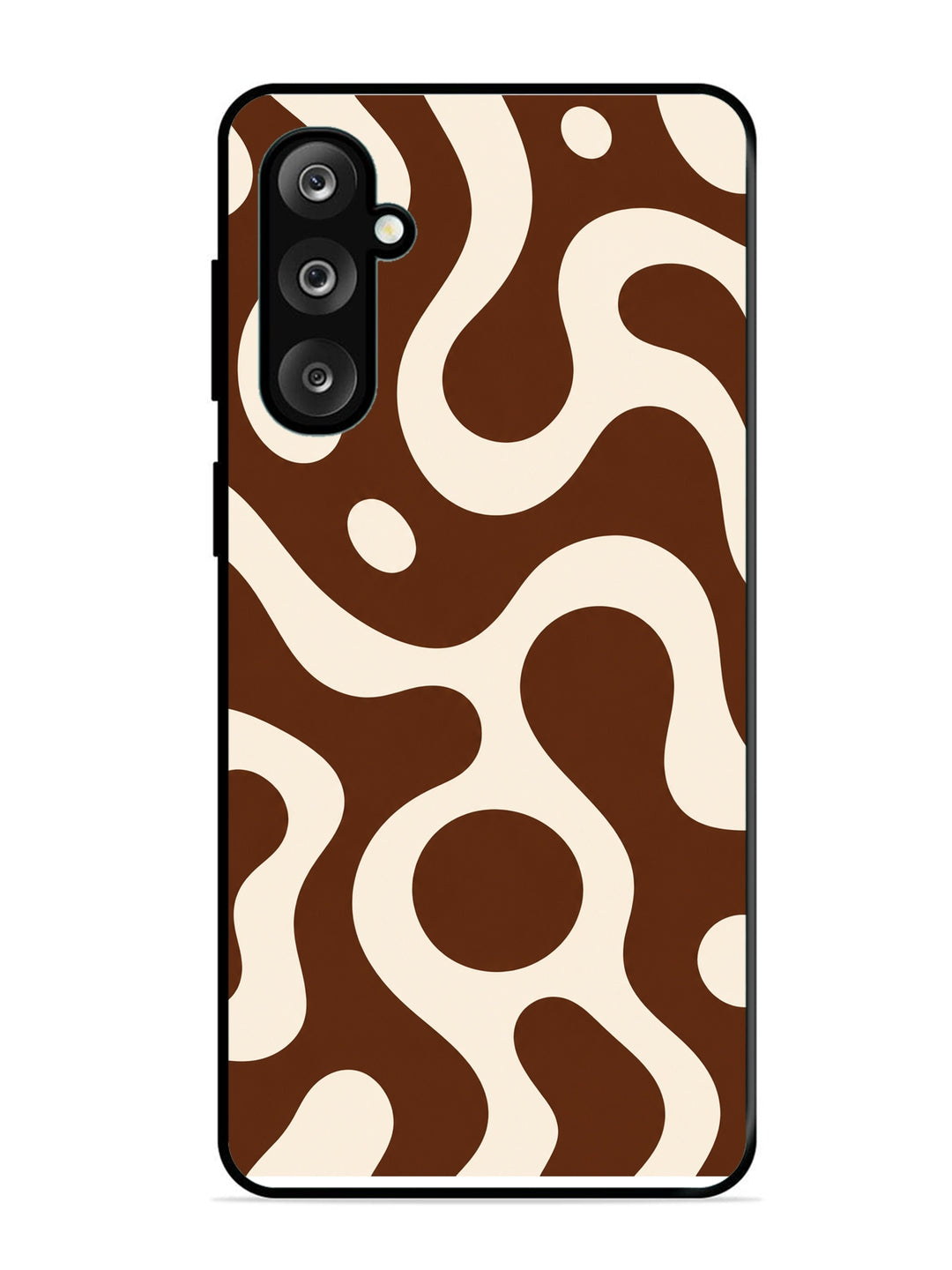 Samsung Galaxy M36 5G Fluid wave pattern Dark Chocolate
