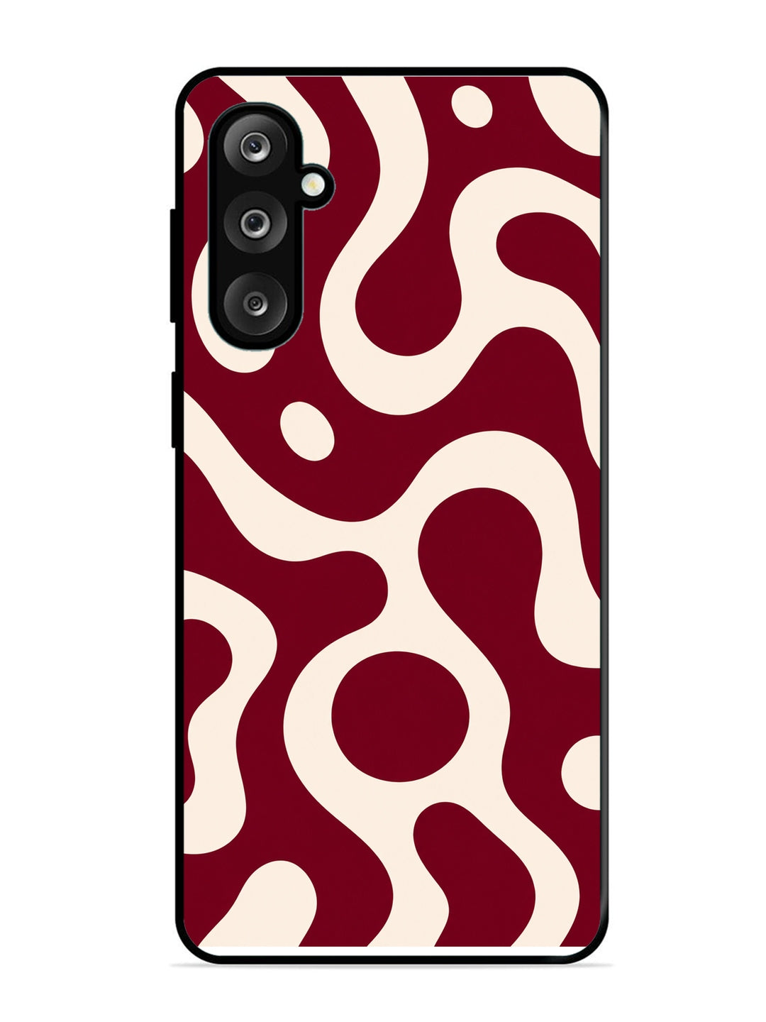 Samsung Galaxy M36 5G Fluid wave pattern Deep Maroon