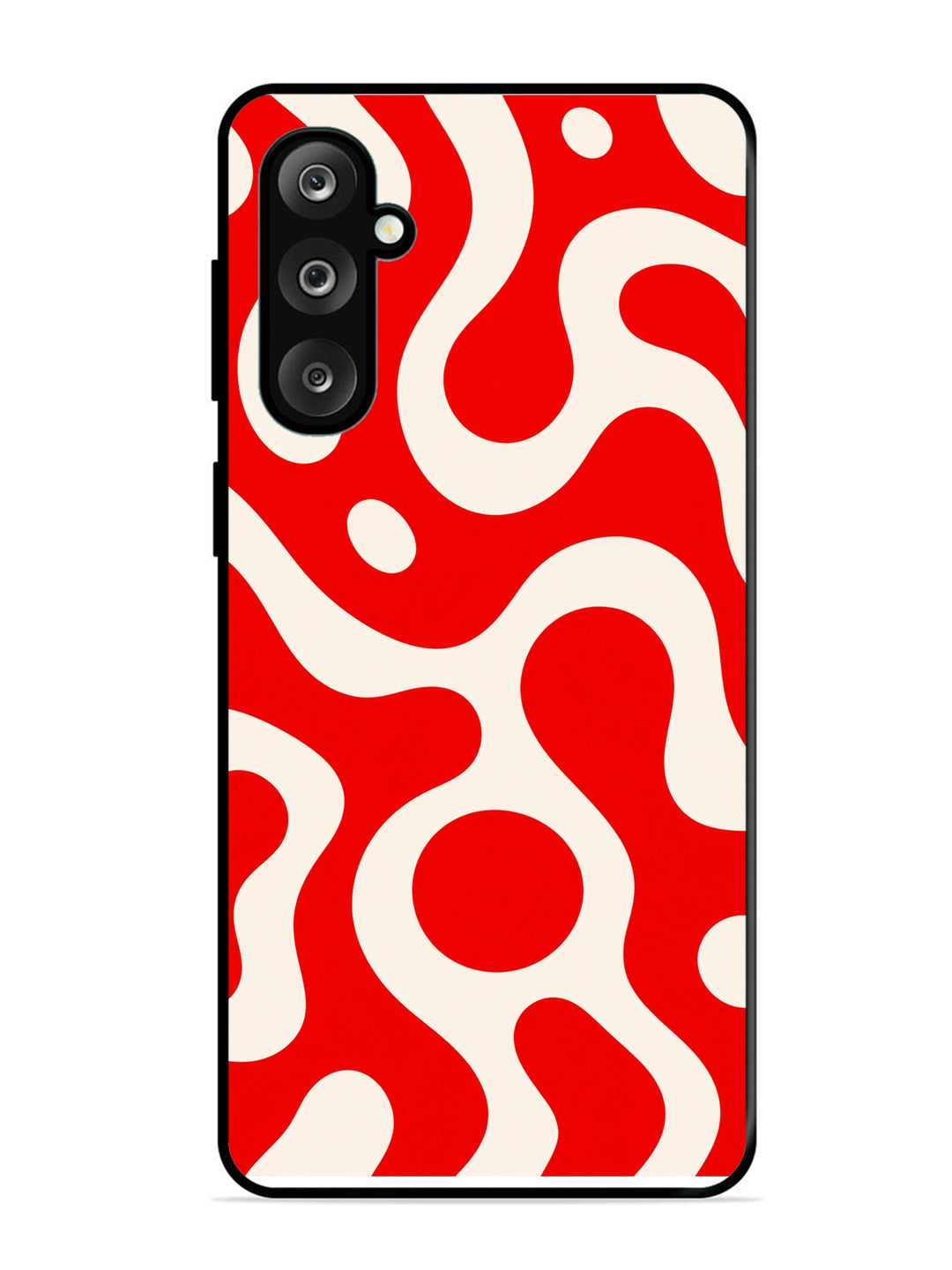 Samsung Galaxy M36 5G Fluid wave pattern Vivid Red