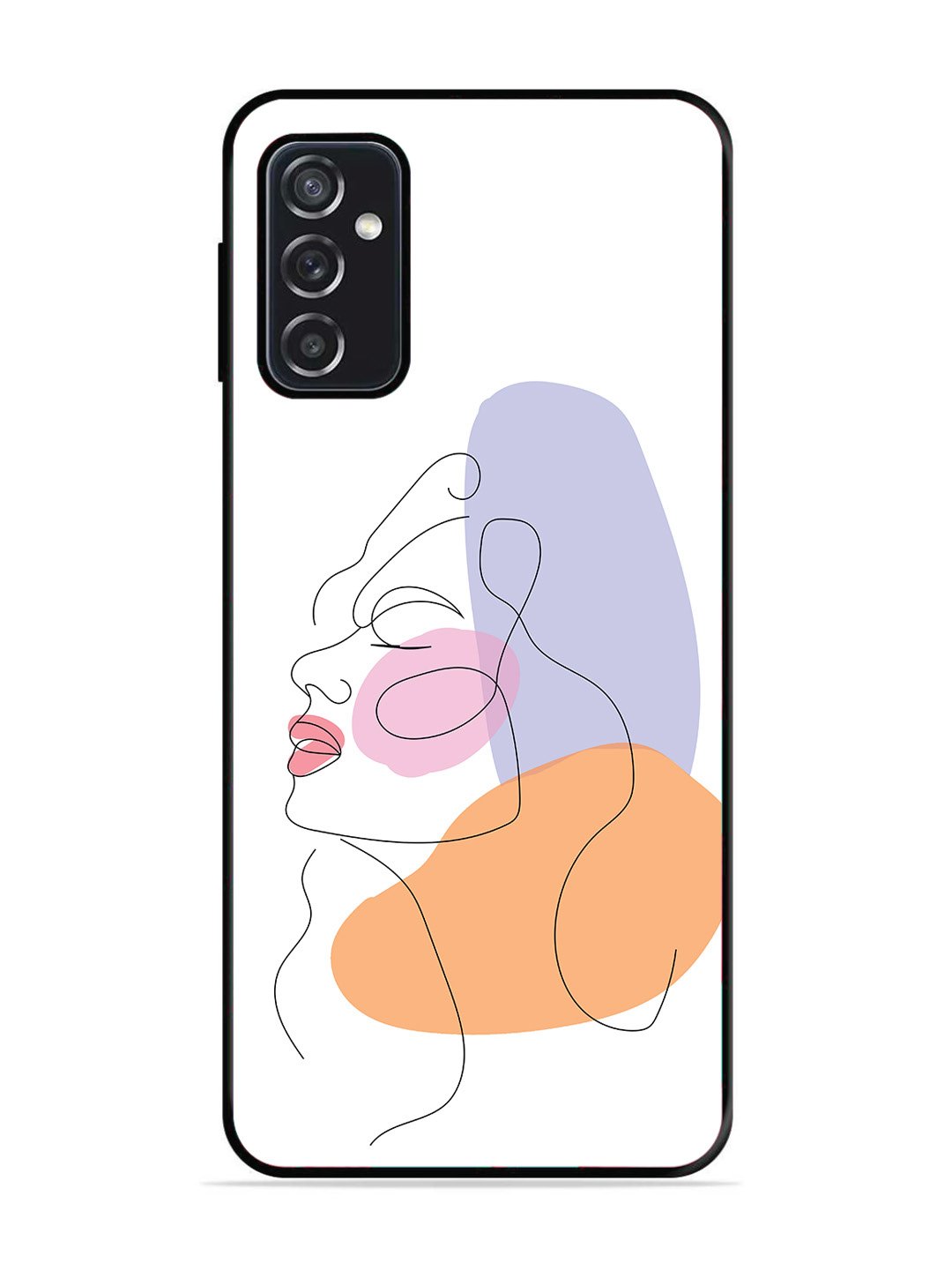 Samsung GALAXY M52 5G Line Art Girl Face