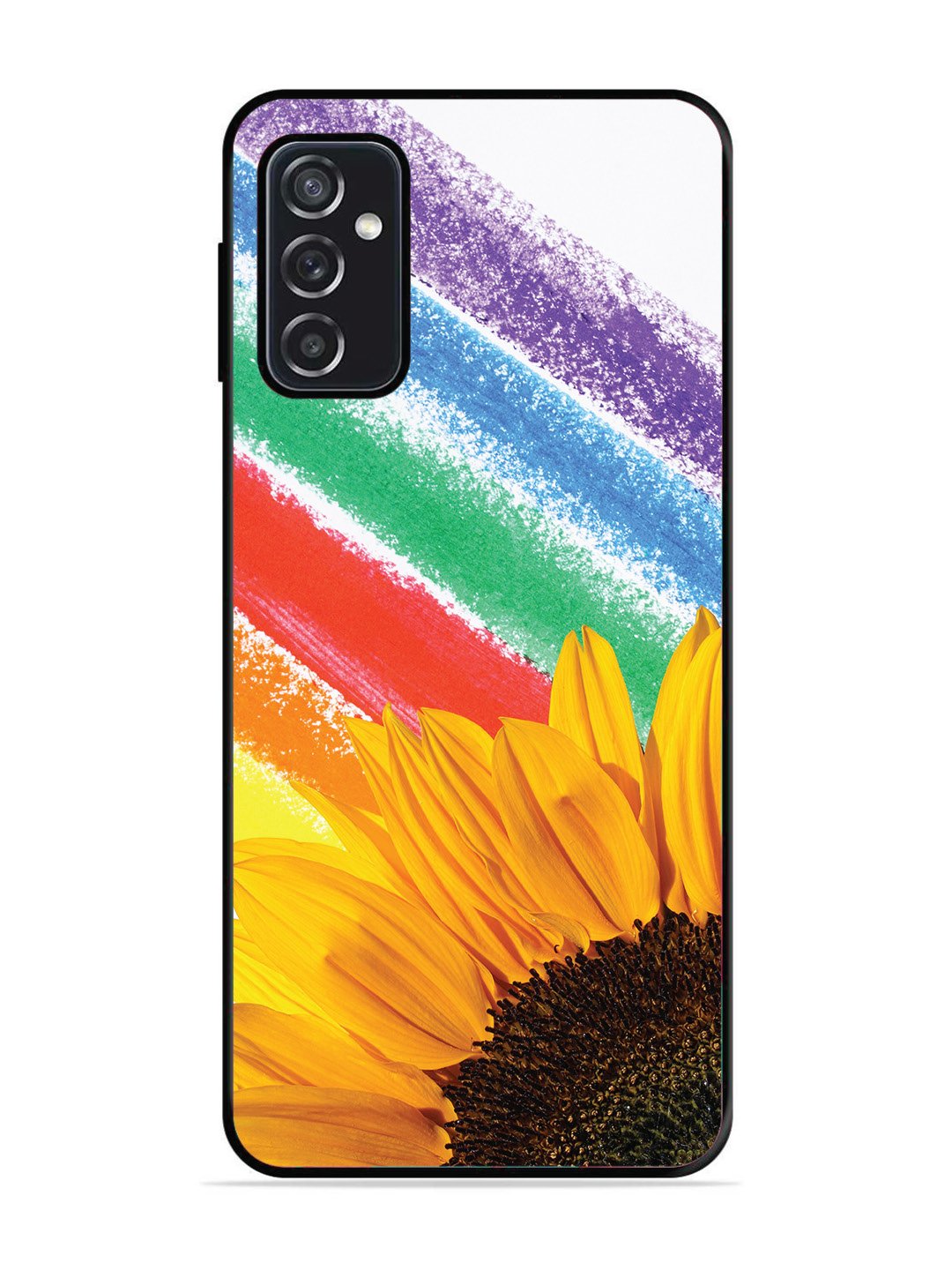 Samsung GALAXY M52 5G Sunflower on Colourful Lines