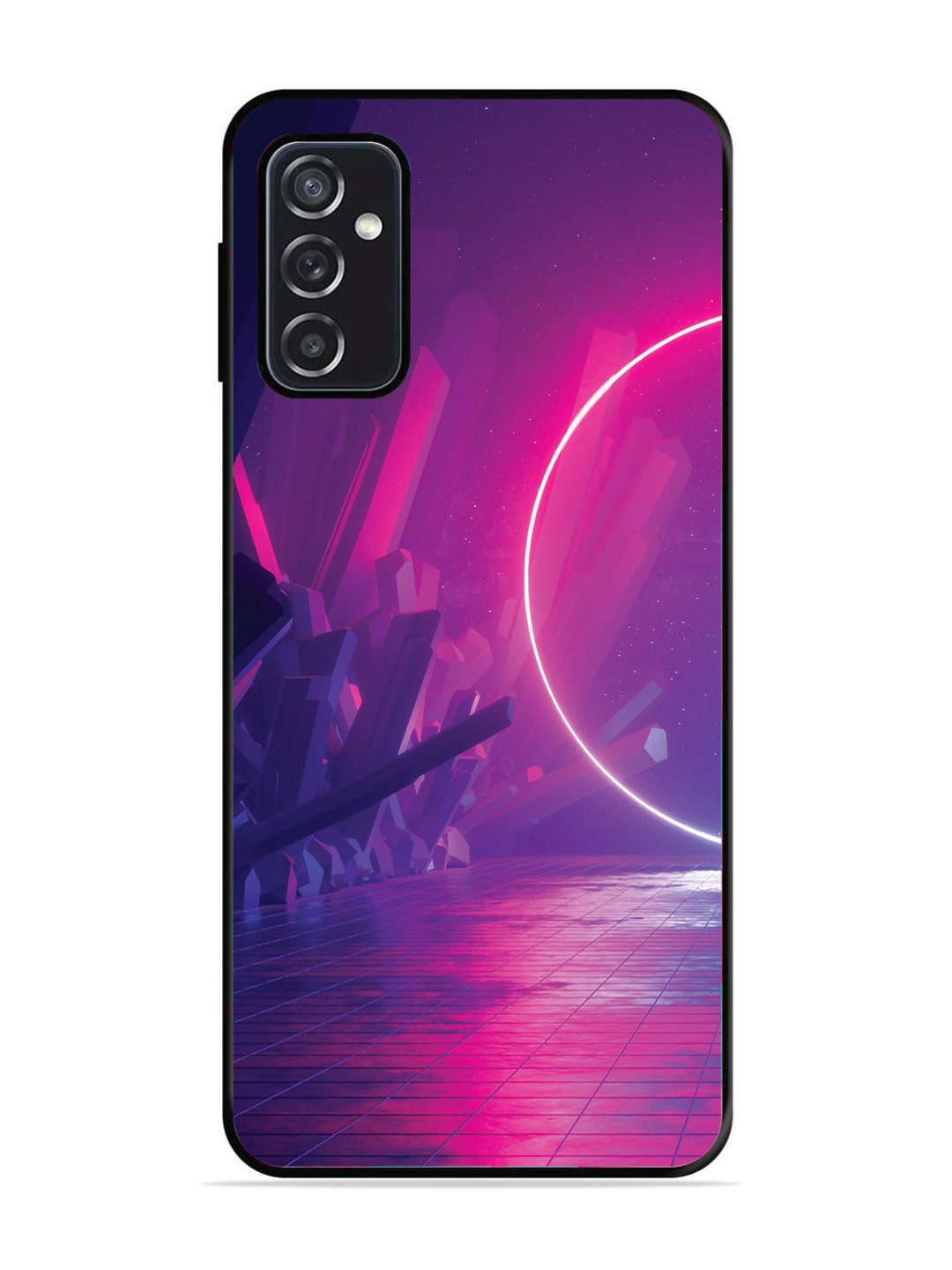 SAMSUNG GALAXY M52 5G abstract with Neon Light