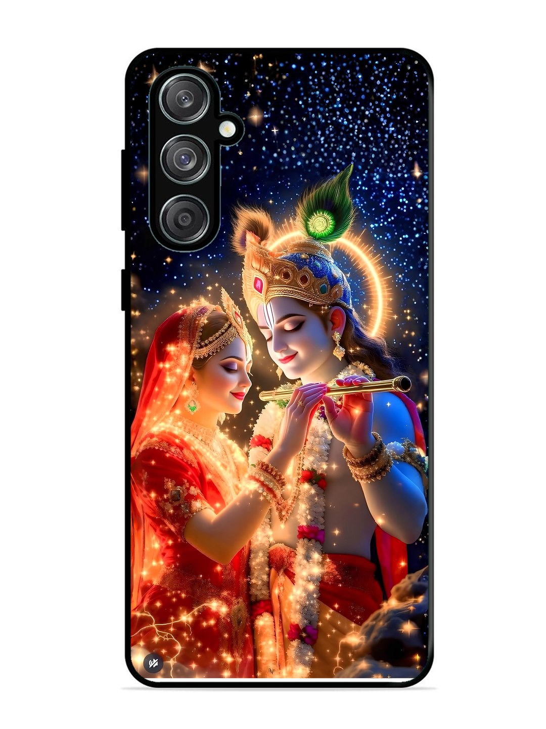 Samsung Galaxy M55 5G Radha Krishna posing with flute