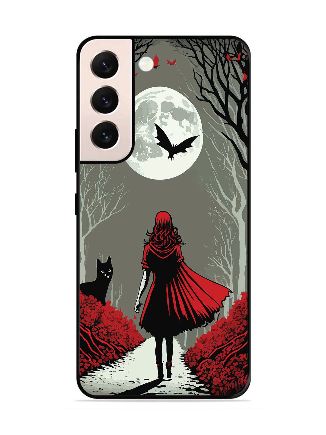 Samsung GALAXY S21 FE 5G Scarlet Girl in Red Forest