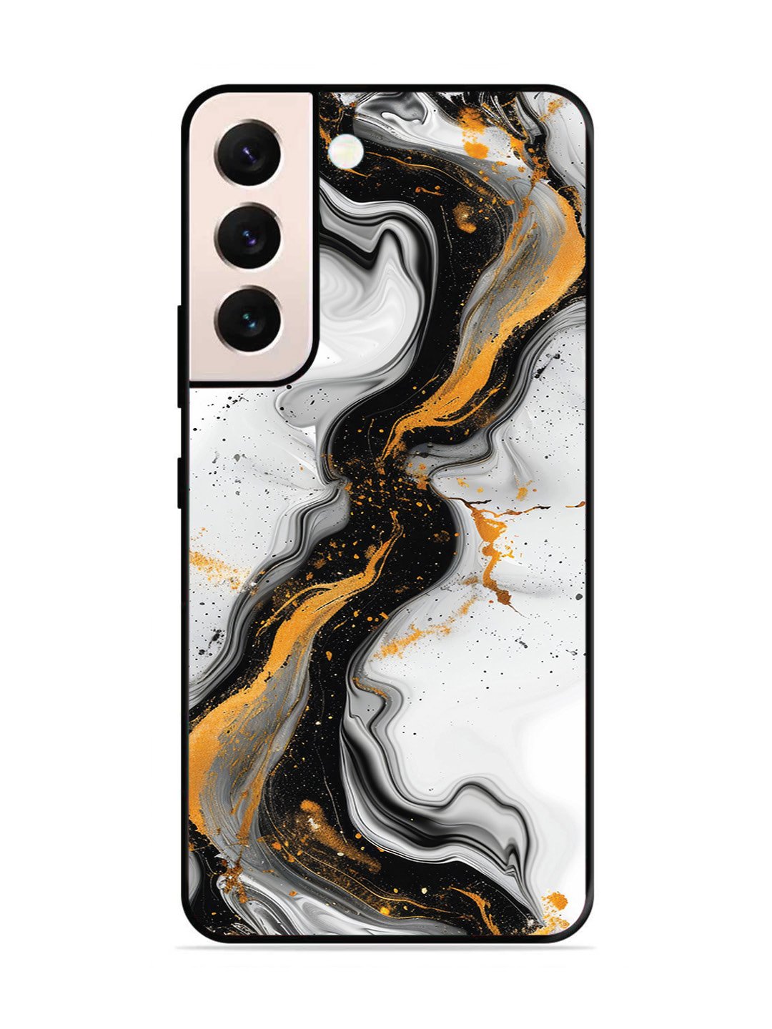 Samsung GALAXY S21 FE 5G Black And Golden Marble Essence