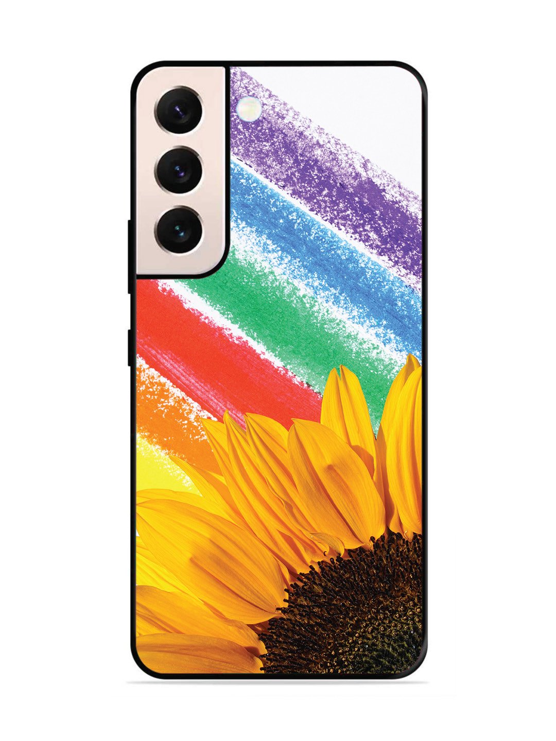 Samsung GALAXY S21 FE 5G Sunflower on Colourful Lines