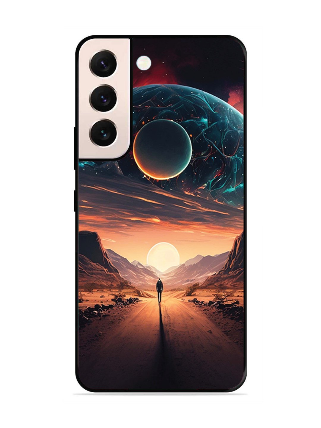 Samsung GALAXY S21 FE 5G Sunset with space scene
