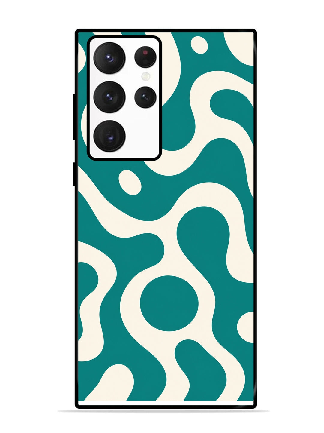 Samsung Galaxy S22 Ultra 5G Fluid wave pattern Teal Green