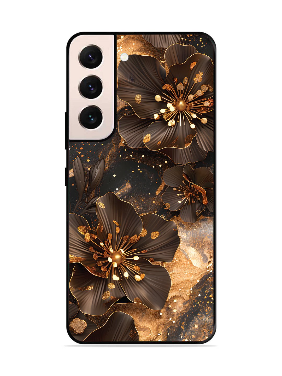 Samsung GALAXY S22 5G Golden Flowars