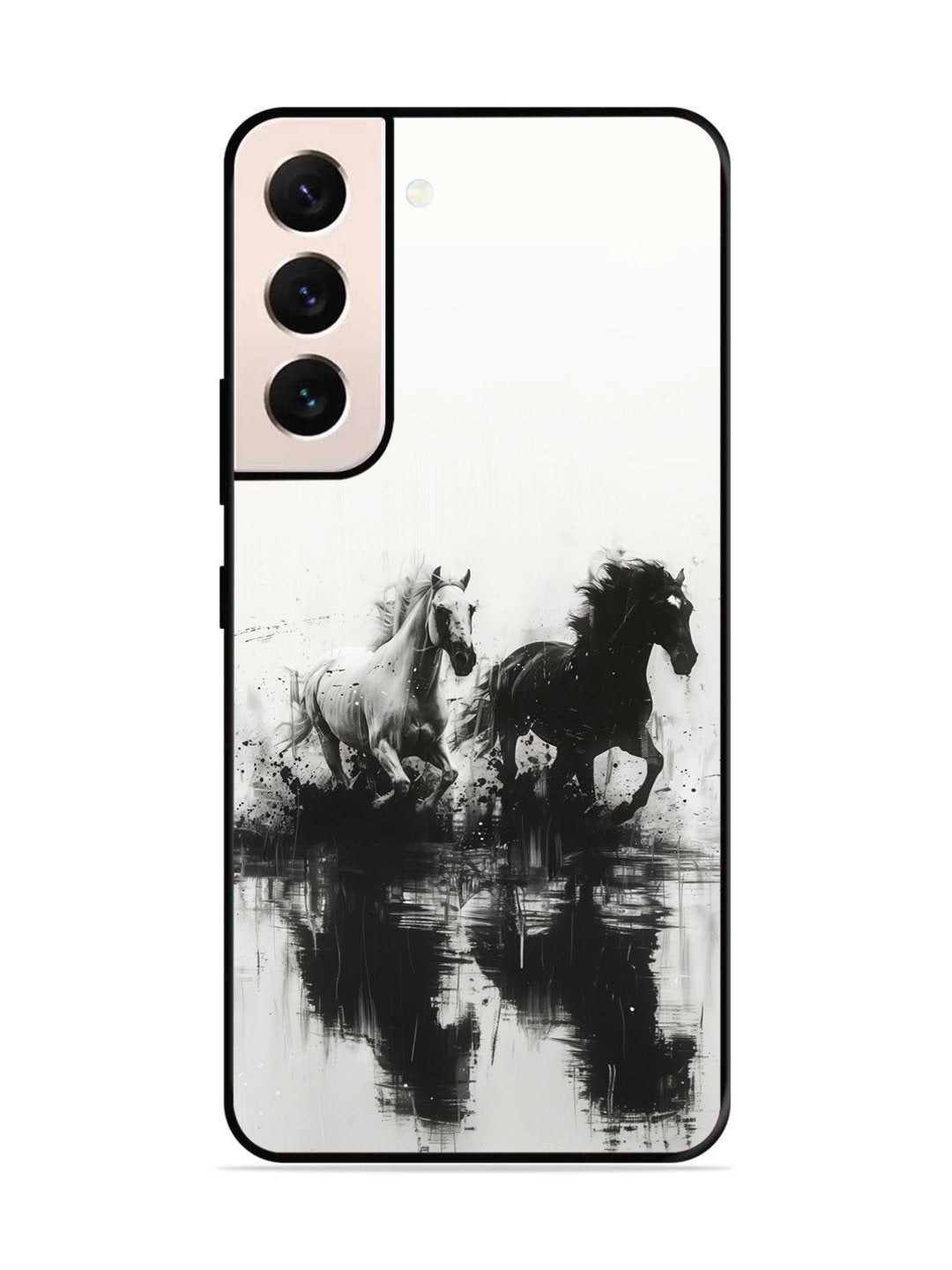 Samsung GALAXY S22 5G Black & White Horse