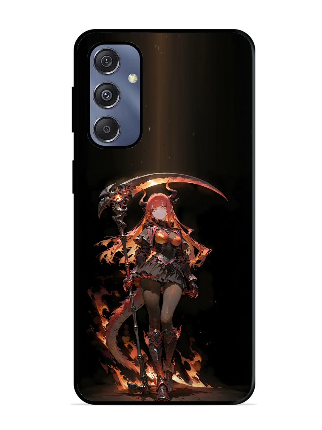 Samsung Galaxy S23 FE anime-girl-sycthe-red-hair-horn