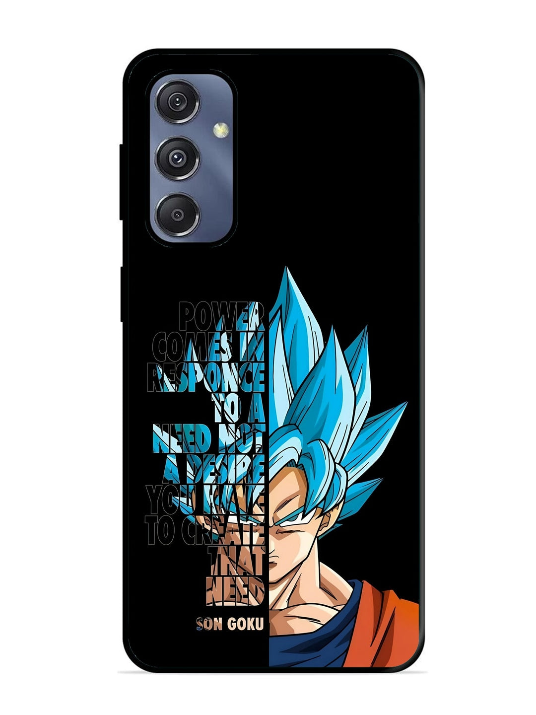 Samsung Galaxy S23 FE Son of Goku Blue Motivational Art