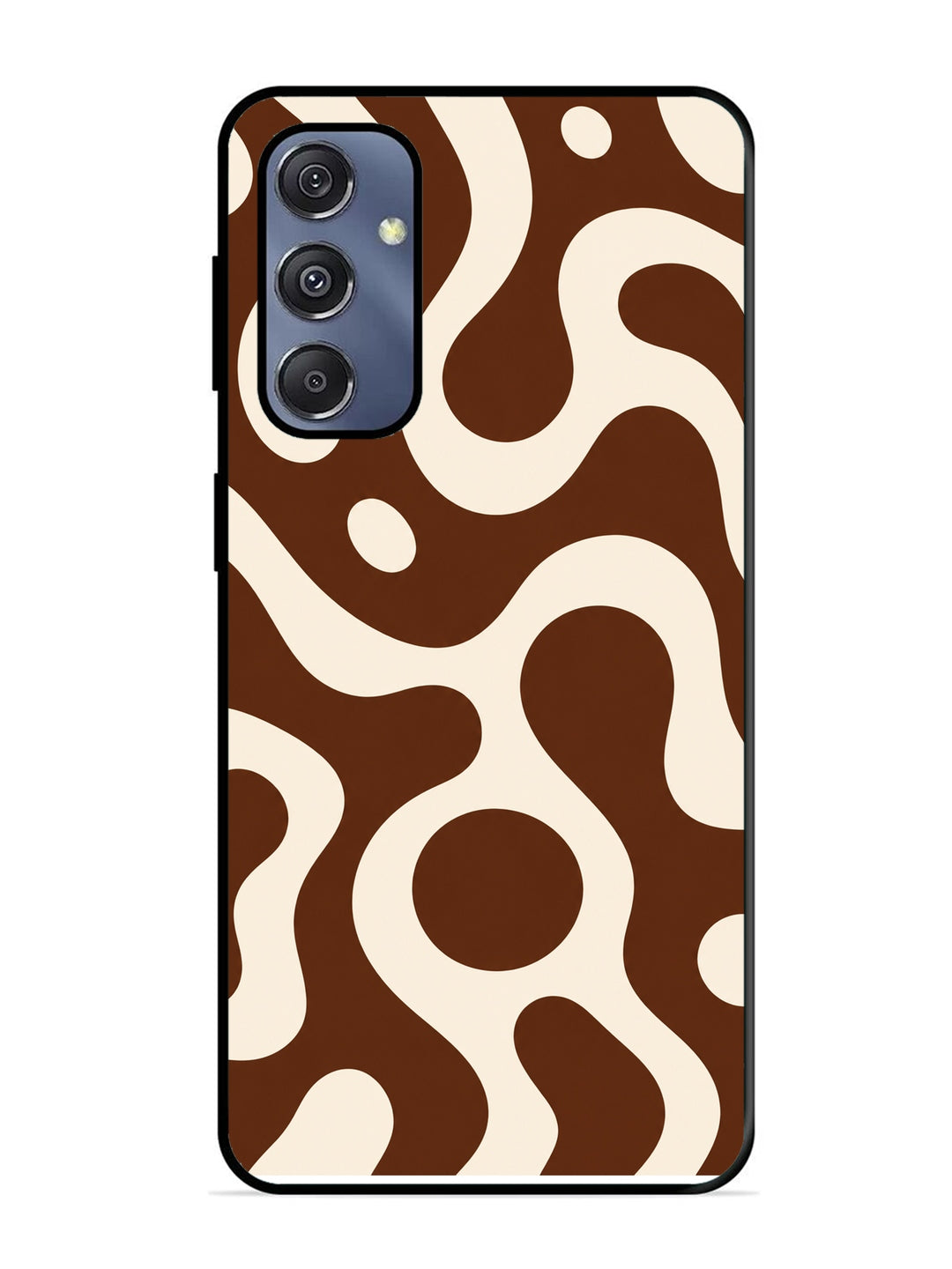 Samsung Galaxy S23 FE Fluid wave pattern Dark Chocolate