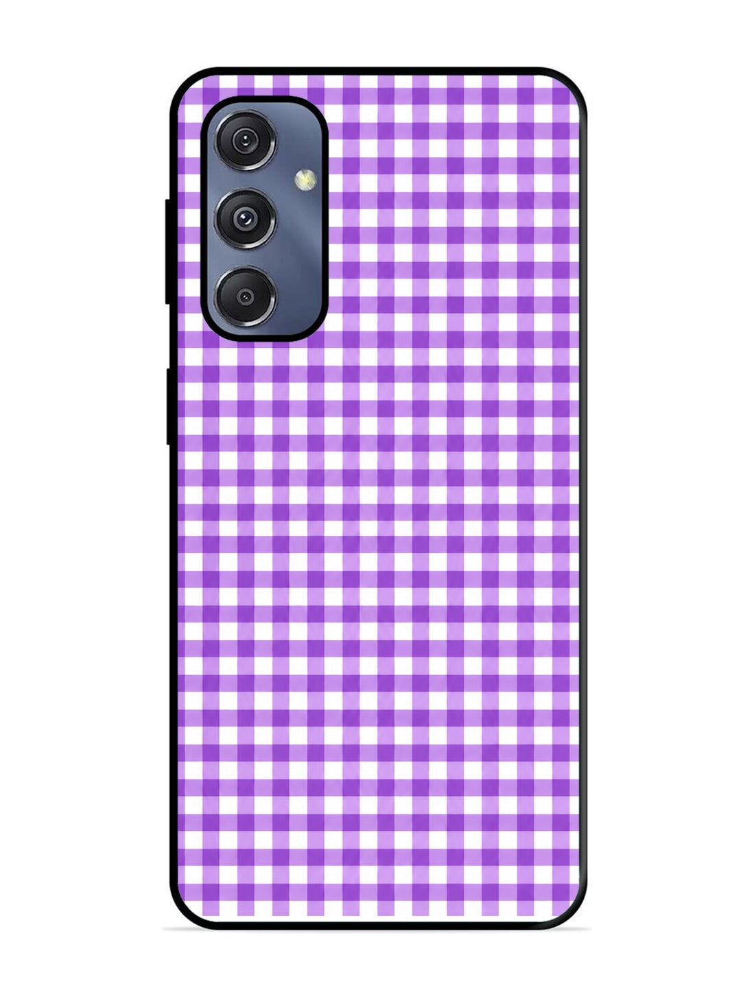 Samsung Galaxy S23 FE Gingham Checks purple