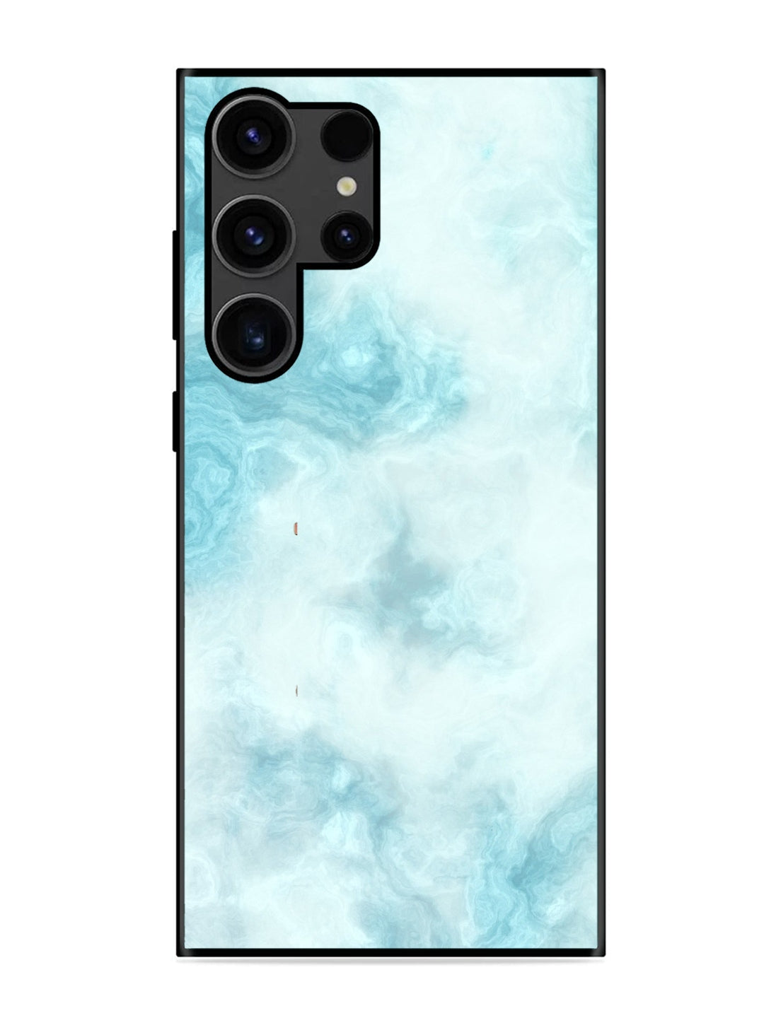 Samsung Galaxy S23 Ultra Light Blue with White Ocean Marble