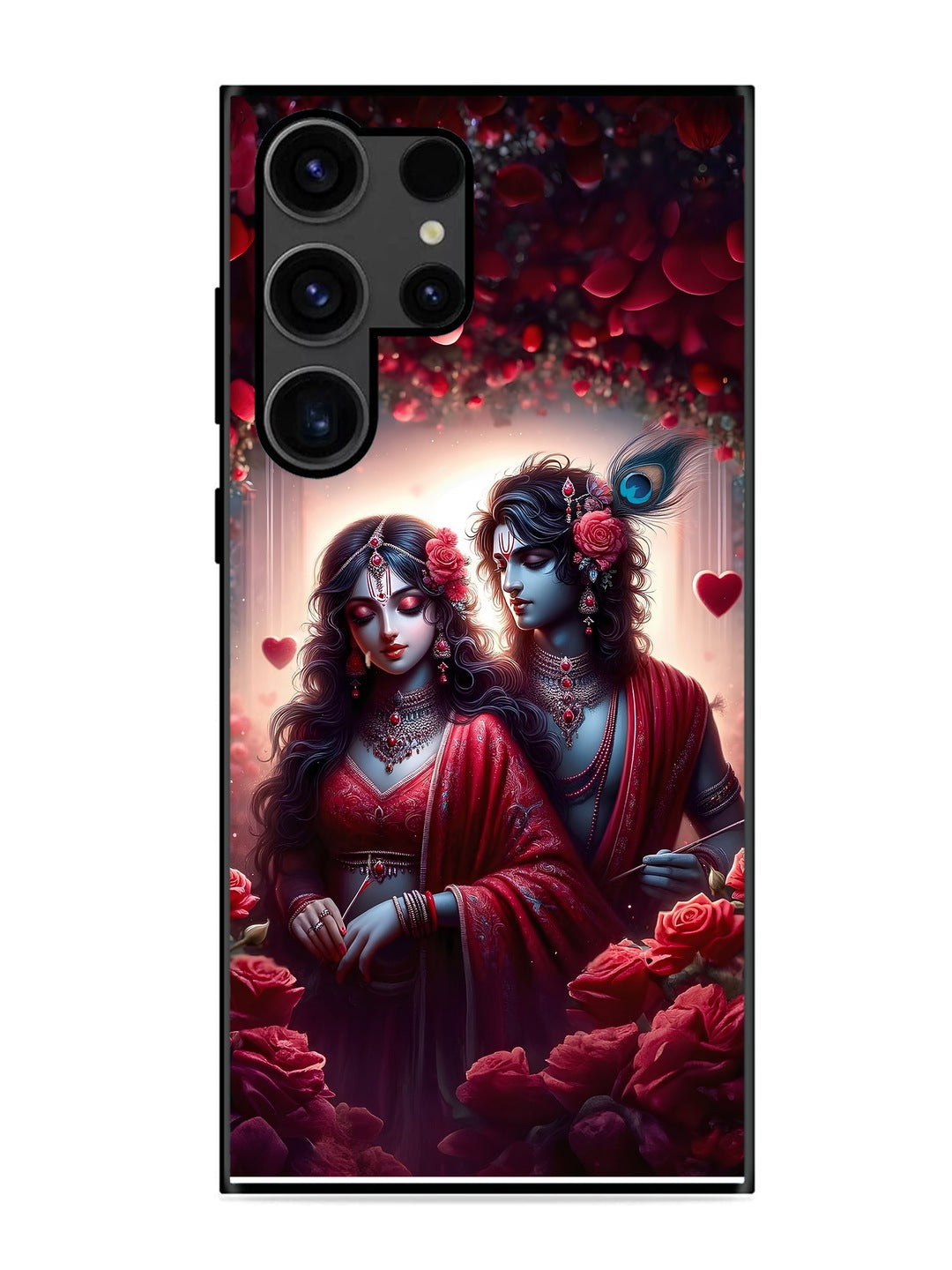 Samsung Galaxy S23 Ultra Couples in Red theme like Radha Krishna