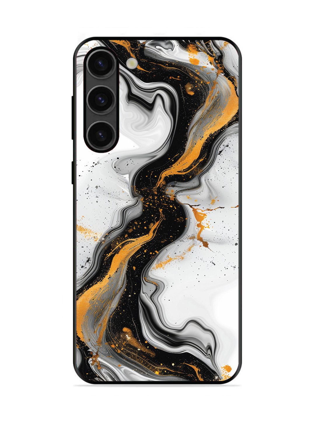 Samsung GALAXY S23 5G Black And Golden Marble Essence