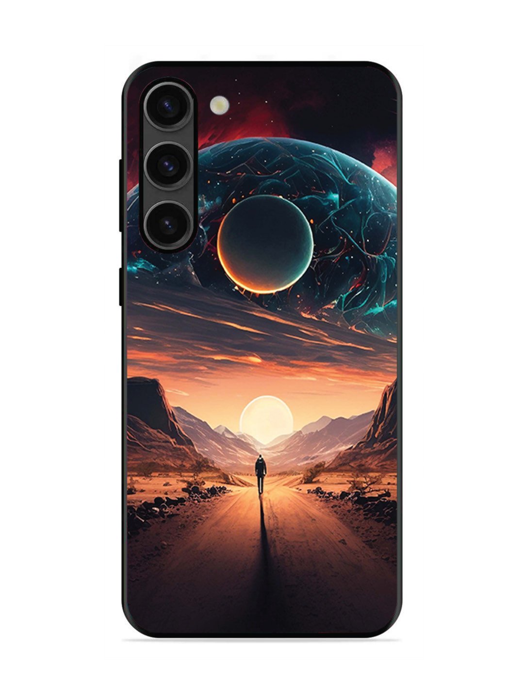 Samsung GALAXY S23 5G Sunset with space scene