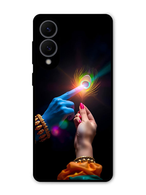 Samsung Galaxy S25 Edge Radha Krishna touching feather