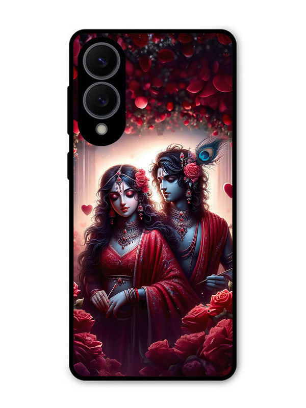 Samsung Galaxy S25 Edge Couples in Red theme like Radha Krishna