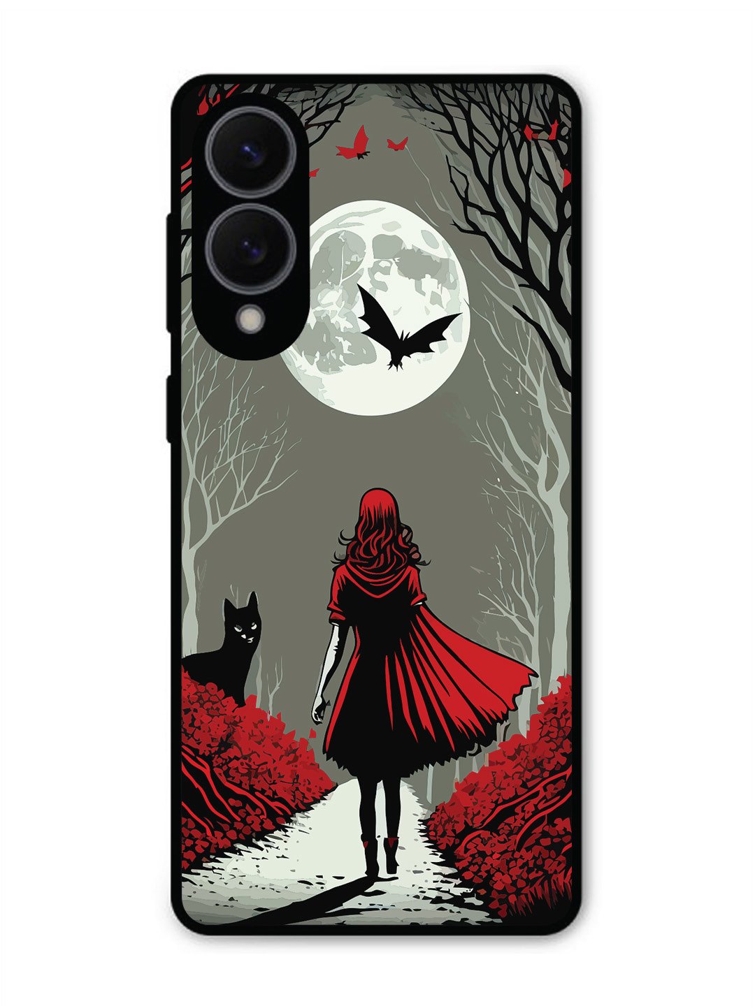 Samsung Galaxy S25 Edge Scarlet Girl in Red Forest