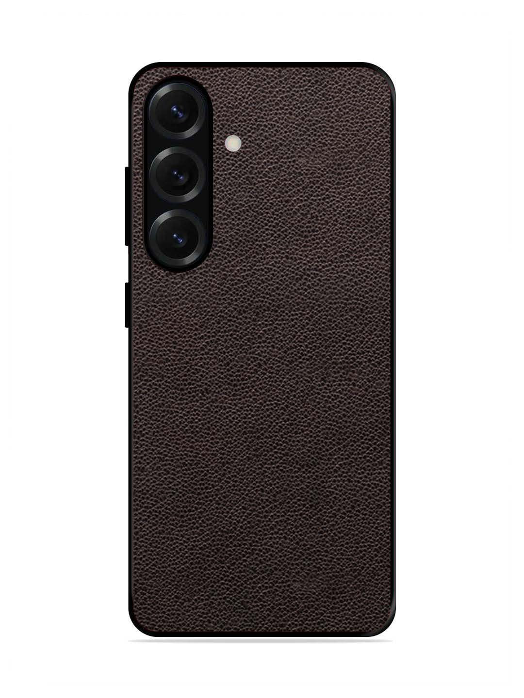 Samsung Galaxy S25 Plus Print of Brown Leather Pattern