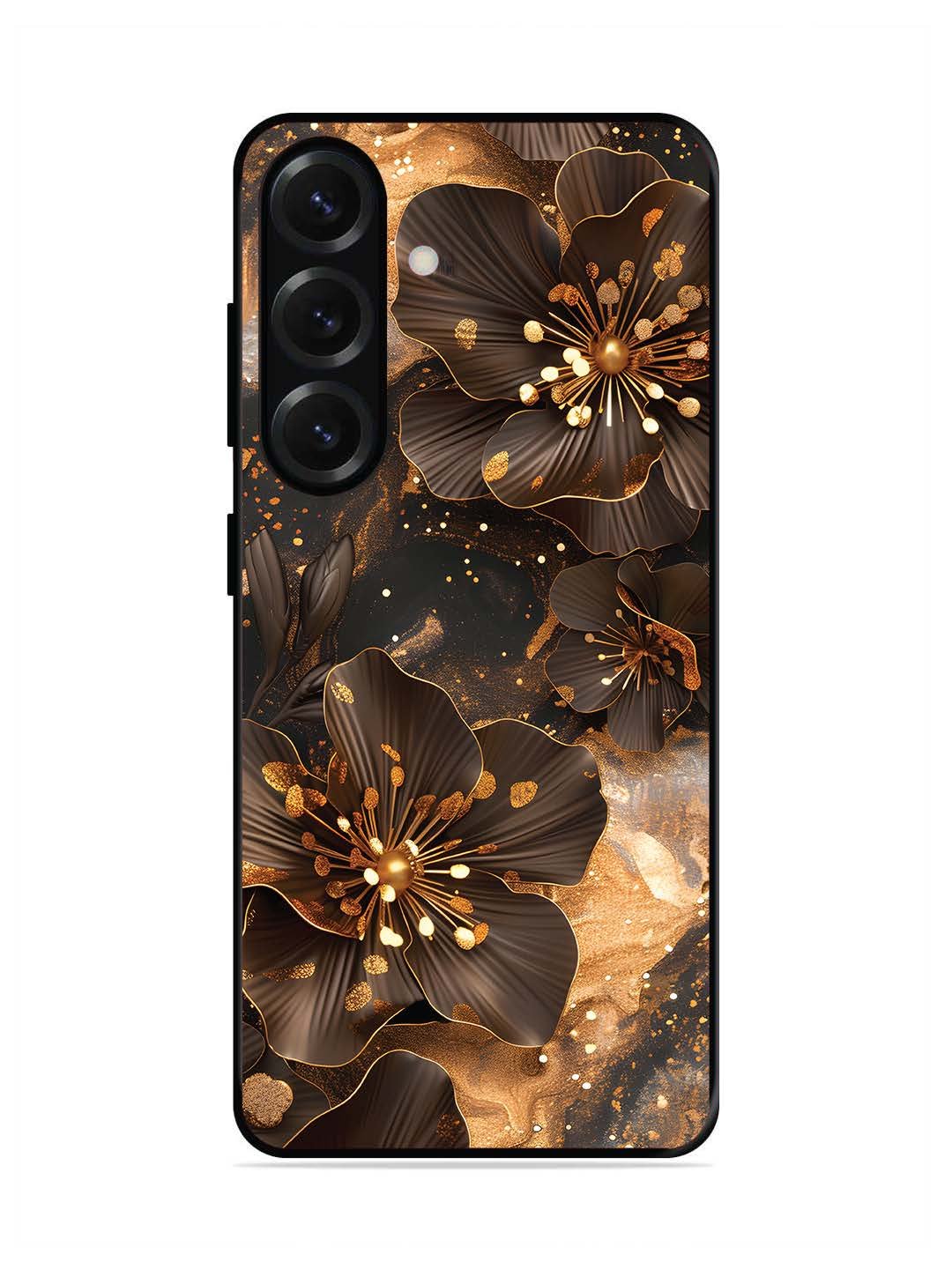 Samsung Galaxy S25 Plus Golden Flowars