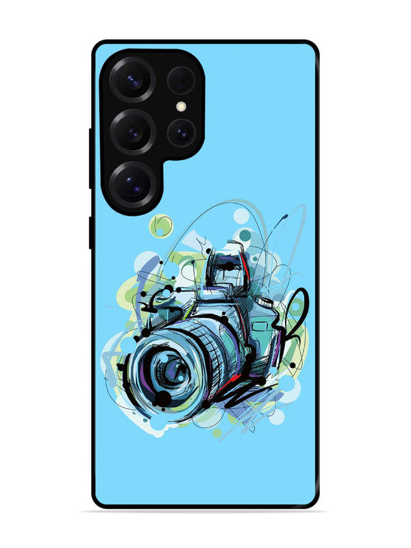 Samsung Galaxy S25 Ultra Camera Blue Background