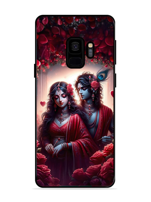 Samsung Galaxy S9 Couples in Red theme like Radha Krishna